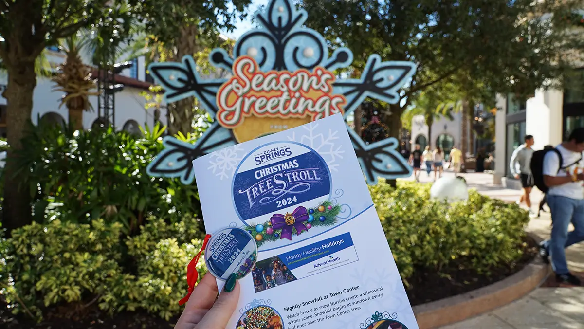 2024 Disney Springs Christmas Tree Stroll Map