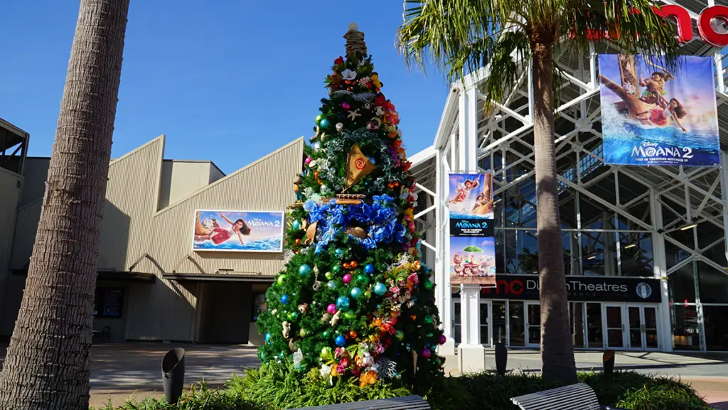 2024 Disney Springs Christmas Tree Stroll  moana 2 tree