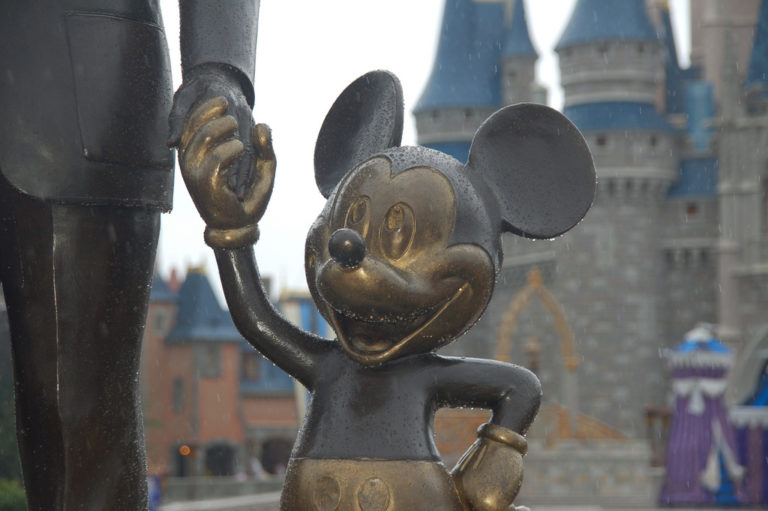 mickey mouse statue disneyland