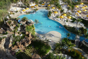 Marriott's pool in Aruba