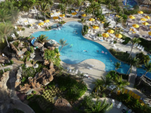 Marriott's pool in Aruba