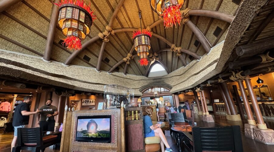 The Beautiful Kidani Village Lobby at Animal Kingdom Lodge