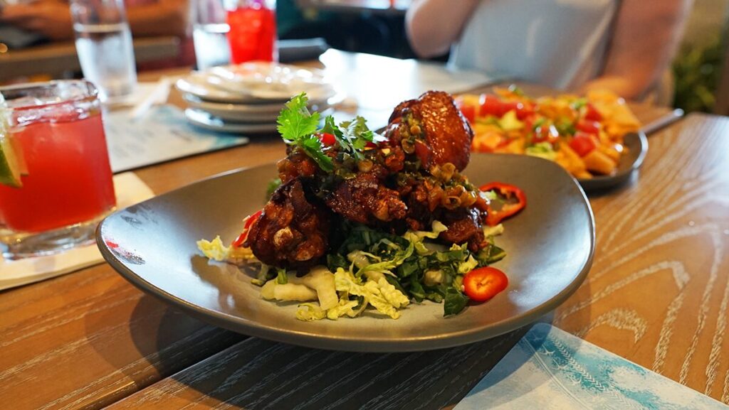 Crispy Chicken Wings on the menu at Wailulu Bar & Grill at the Island Tower at Disney's Polynesian Villas