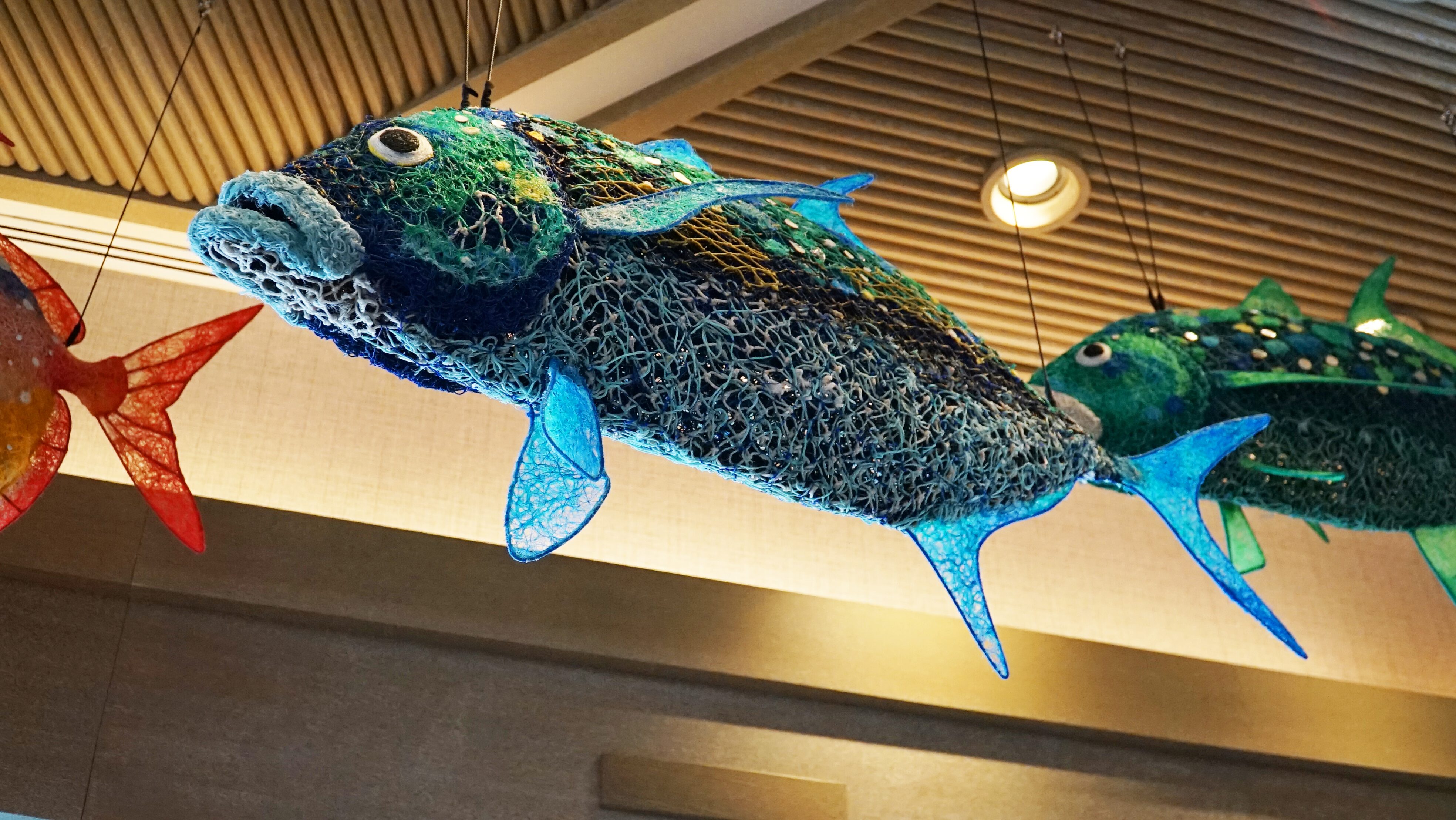 Net Fish Art at Wailulu Bar & Grill at the Island Tower at Disney's Polynesian Villas